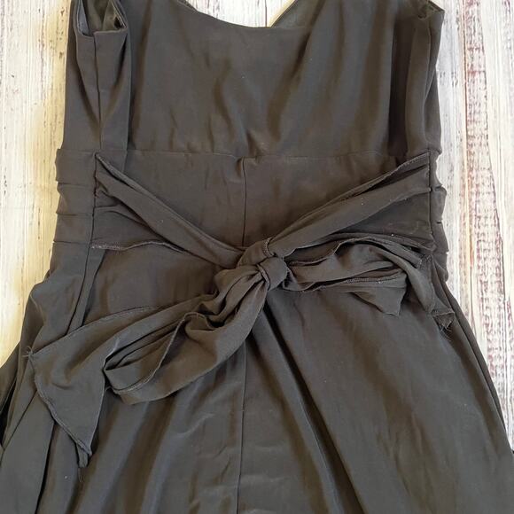 Just For Wraps Black Dress with Pockets Size Small Pre-Loved - Picture 4 of 7